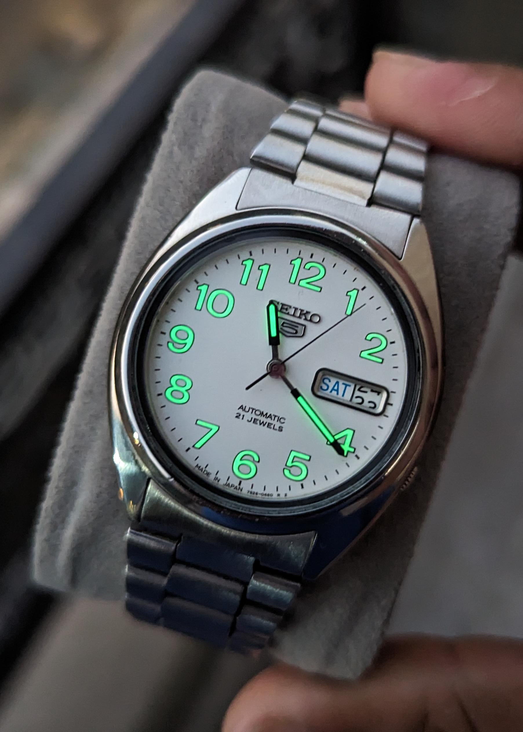 ◇セイコー ファイブ【SEIKO 5 21石 7S26-0550 裏スケルトン 自動巻