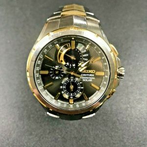 SEIKO V198-0AB0 COUTURA PERPETUAL SOLAR MEN'S WATCH TWO TONE | WatchCharts
