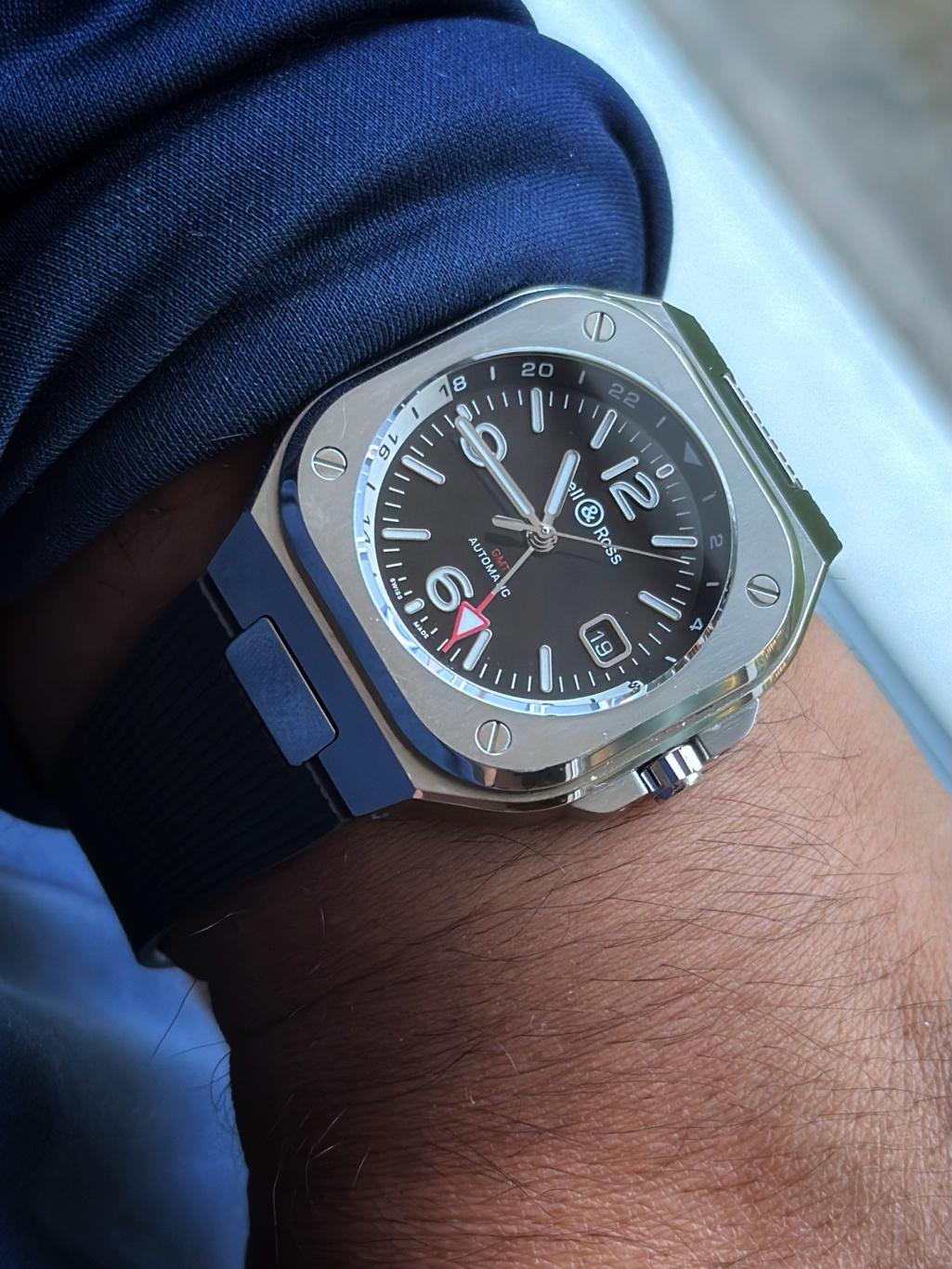 3150 USD Bell Ross BR05 GMT on Rubber Strap and Deployant Full