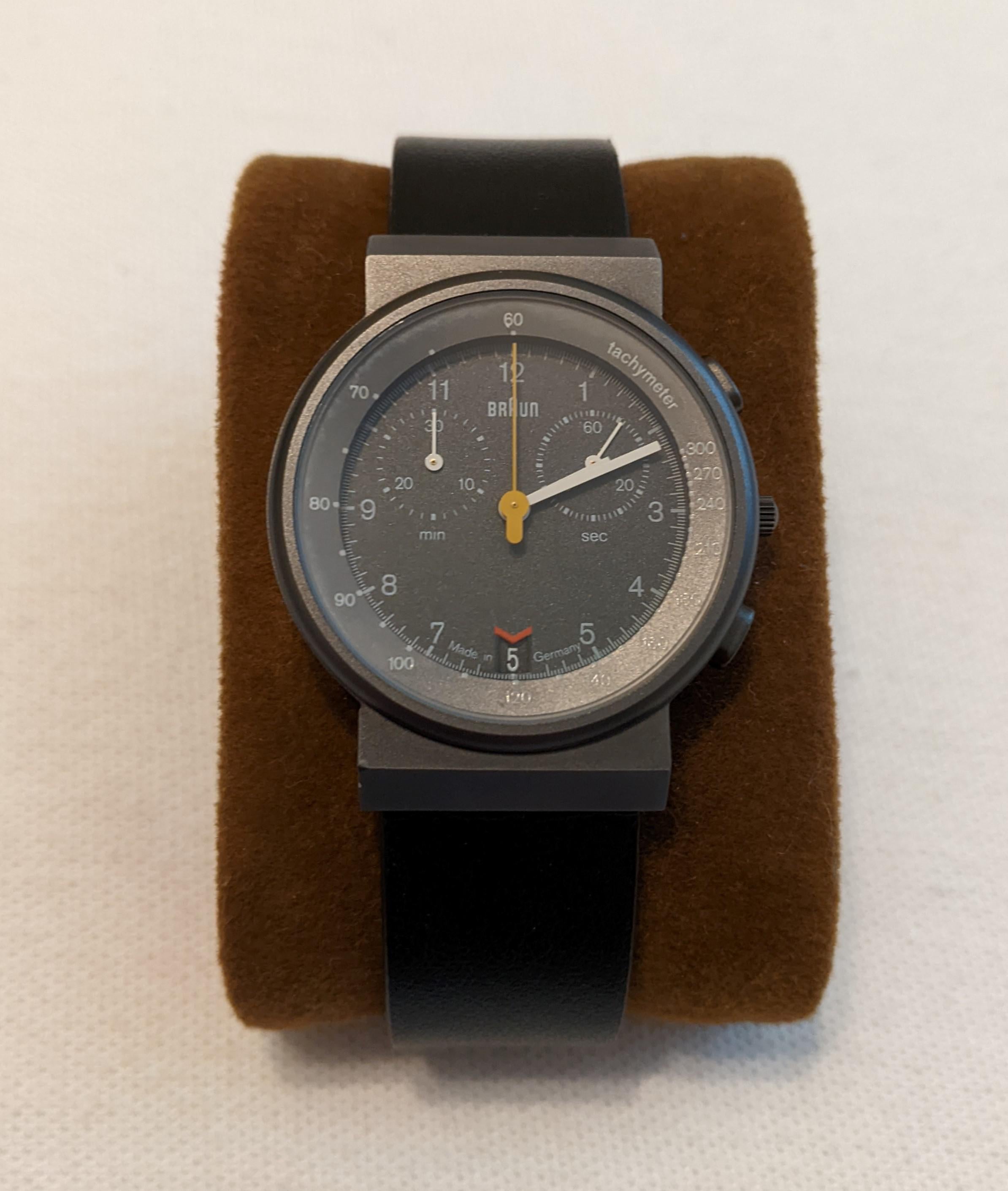 WTS]Braun AW60 (3806) All Black Rare and Vintage Chronograph