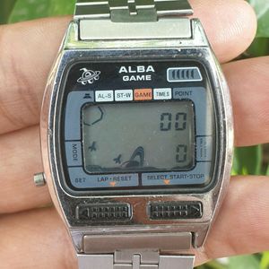 ★希少 80s SEIKO ALBA Alarm Chrono-Game 腕時計 ☆希少 80s SEIKO ALBA Alarm Chrono-Game 腕時計 ☆希少 80s SEIKO
