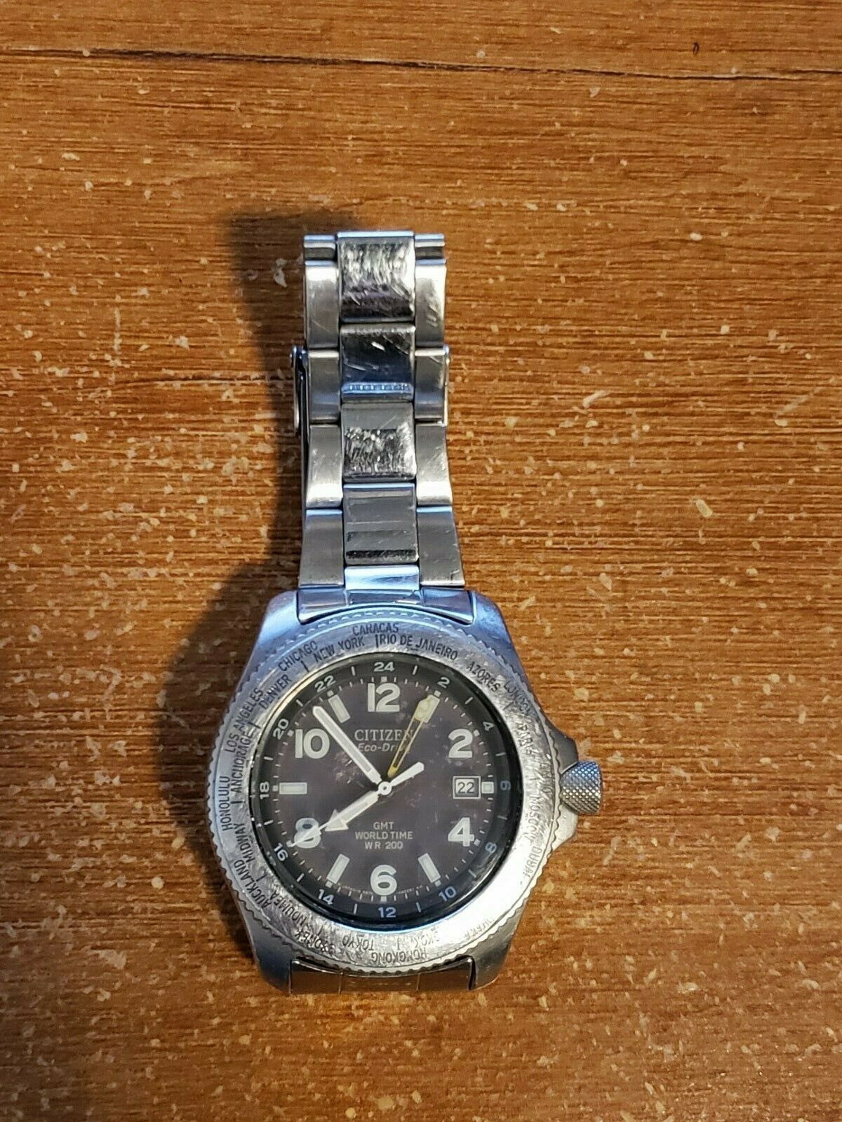 稼働品／CITIZEN ATTESA Eco-Drive B876 GMT搭載 稼働品／CITIZEN