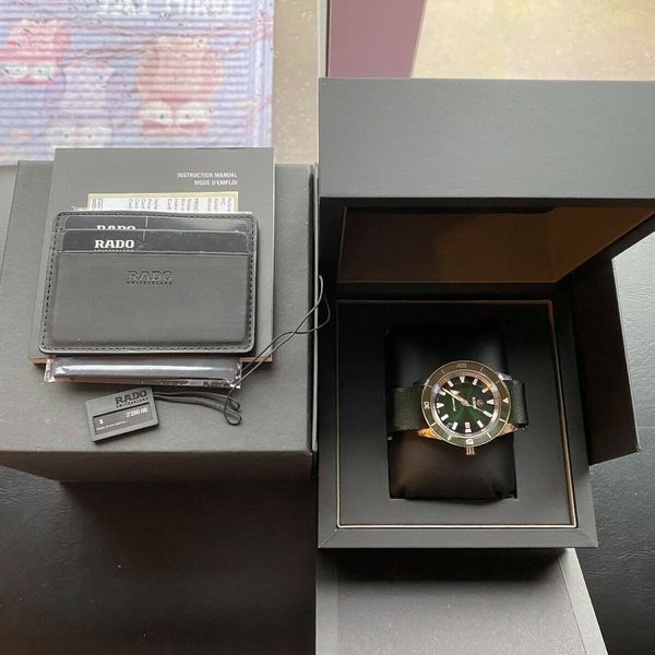 *Very Rare* NEW Rado Hyperchrome Captain Cook Green Dial Watch in FULL ...