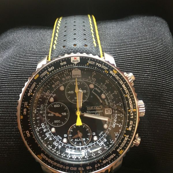 SEIKO 7T62-0EB0 Flightmaster CHRONOGRAPH 200M Men's Watch