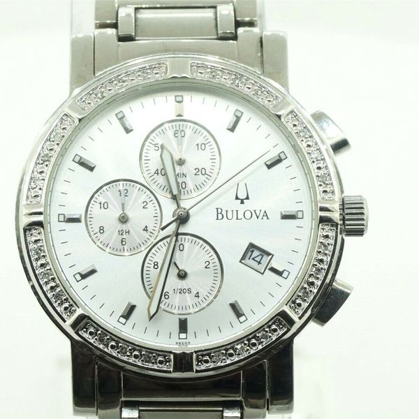 Bulova Men's Chronograph Watch C837378 Quartz New Battery 22320