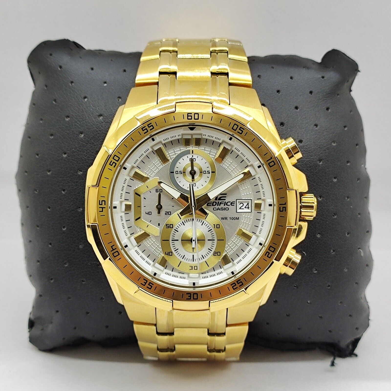 Casio edifice chronograph gold best sale