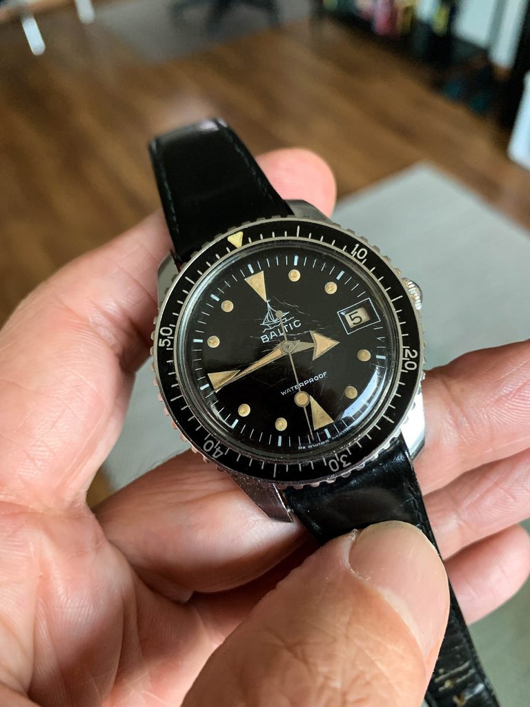 Vintage skin hot sale diver watch