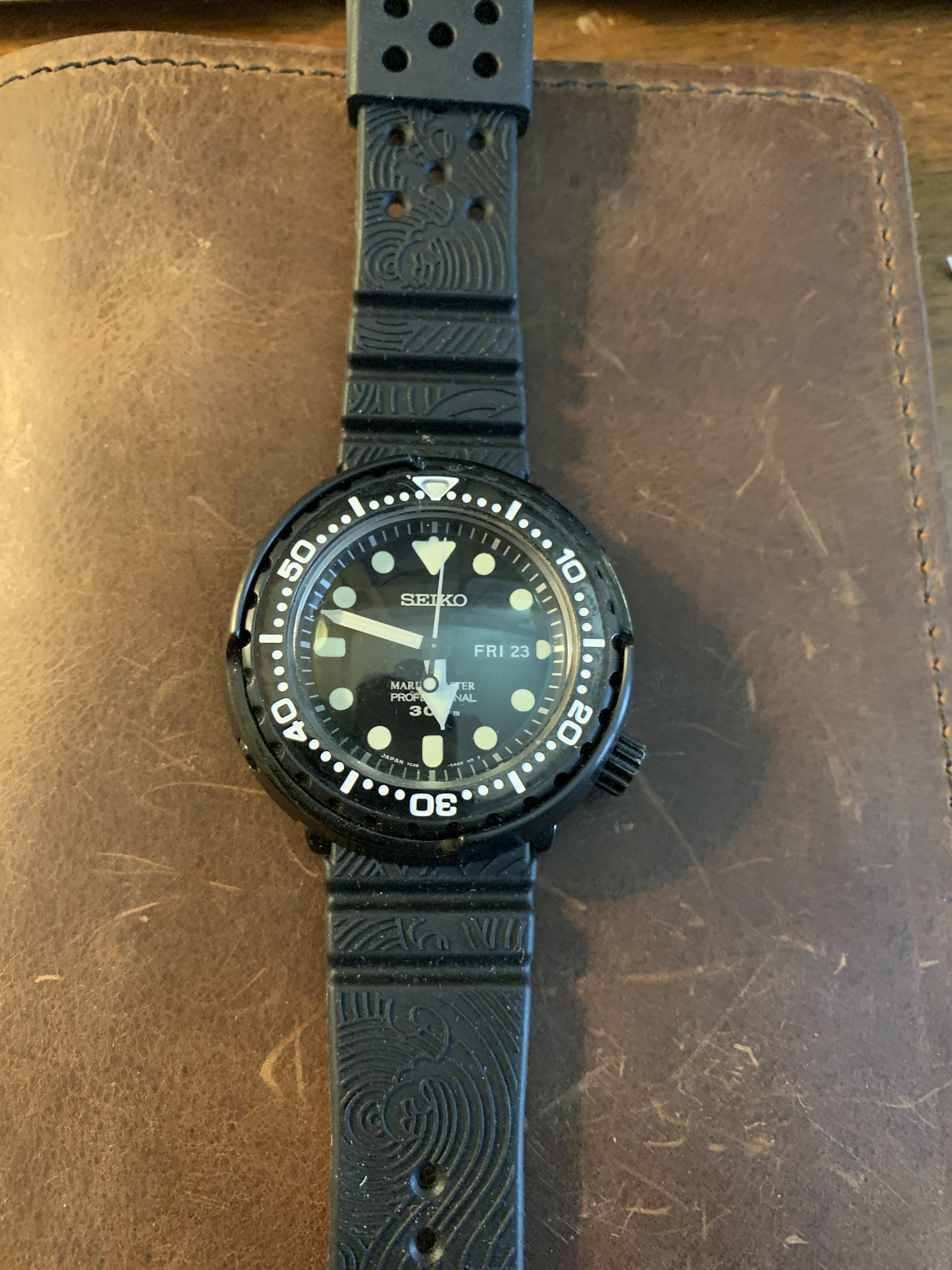 Seiko Sbbn035 Nato Strap Seiko Prospex Marinemaster Professional Quartz  Diver Tuna Can