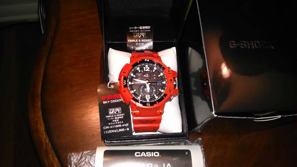 Casio G-Shock Orange Aviator GWA1100R-4AJF - $500 shipped CONUS