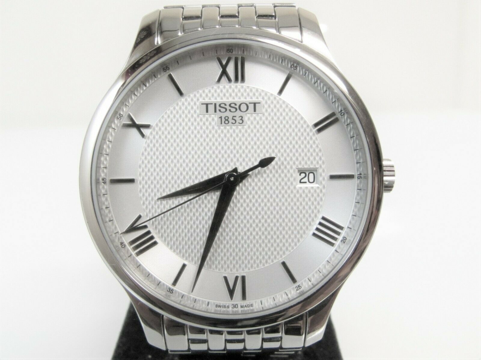 Men s TISSOT 1853 TRADITION QUARTZ WATCH TO63610 Swiss S S 42mm