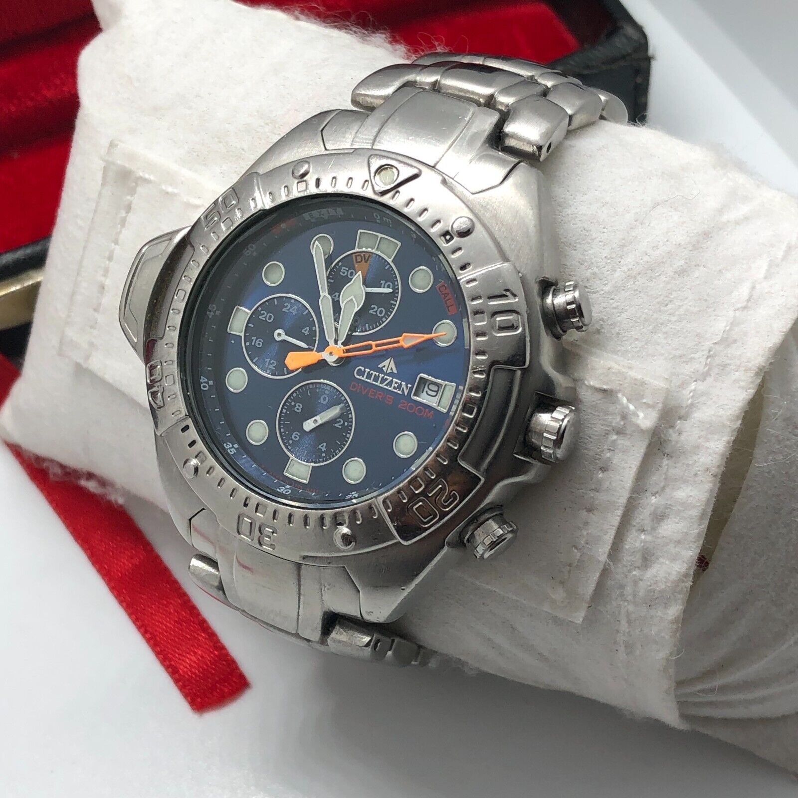 CITIZEN PROMASTER 3740−H15068 腕時計 ジャンク Vintage Citizen Promaster Aqualand 3740-H15068 Chronograph