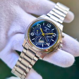 Rare Seiko SKA623 Kinetic 5M82-0AG0 Blue Dial Date Vintage Watch