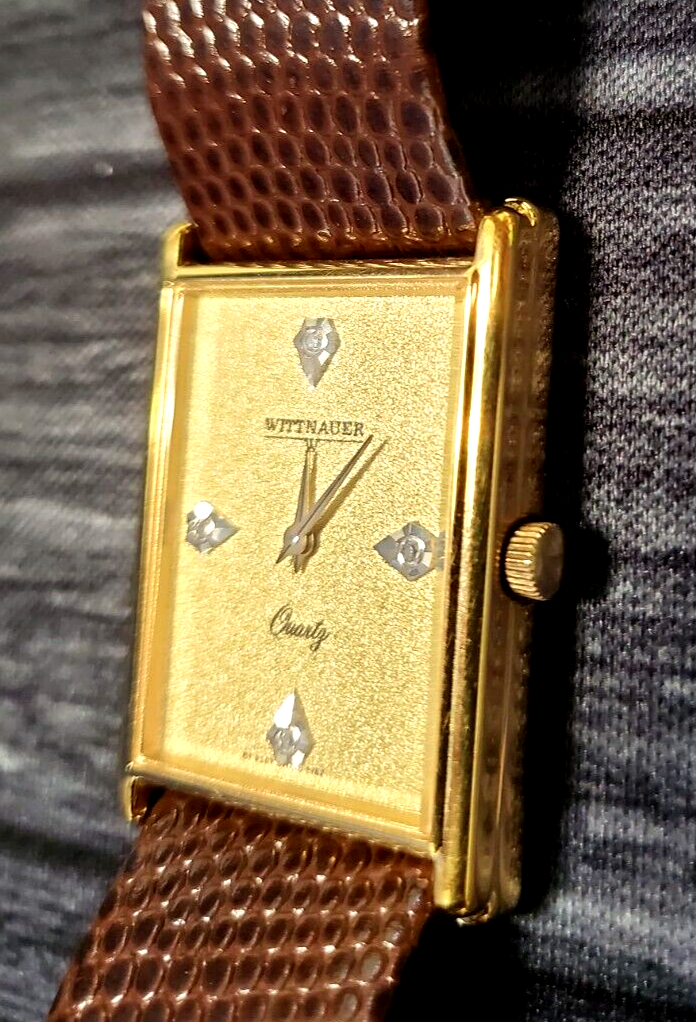 Wittnauer quartz clearance watch with diamonds