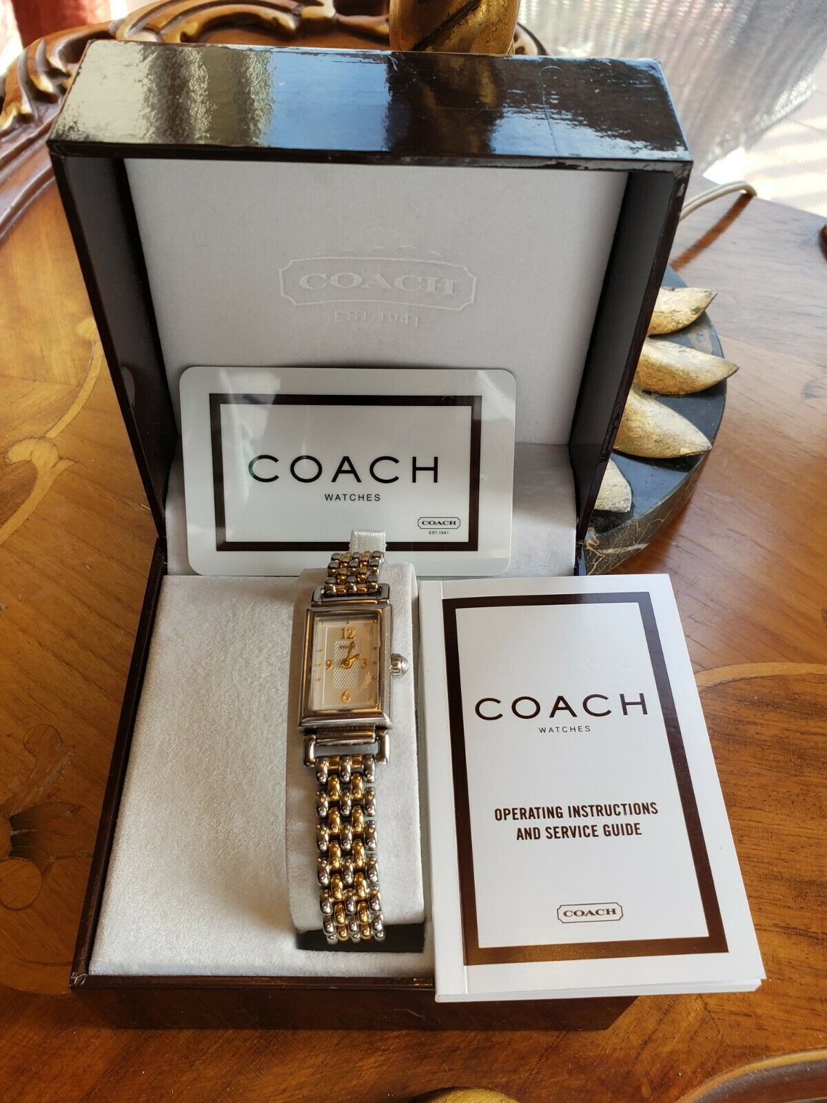 Coach Stainless Steel Two Tone Classic Madison Watch 0820 
