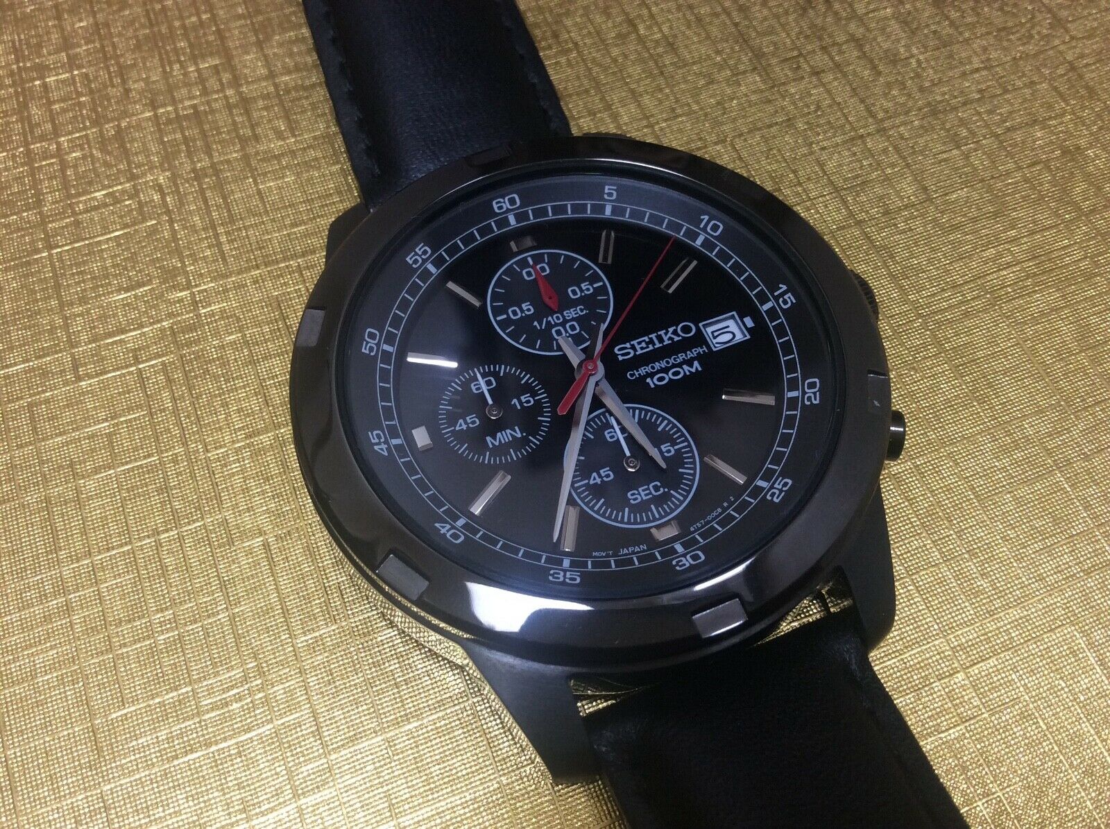 Seiko 4T57-00B0 Quartz Chronograph 100M Unused Mint Perfect 