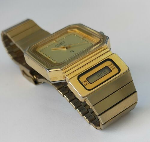 チッチ Rare Watch Citizen dual time Digital 8962-084969 TA Alarm