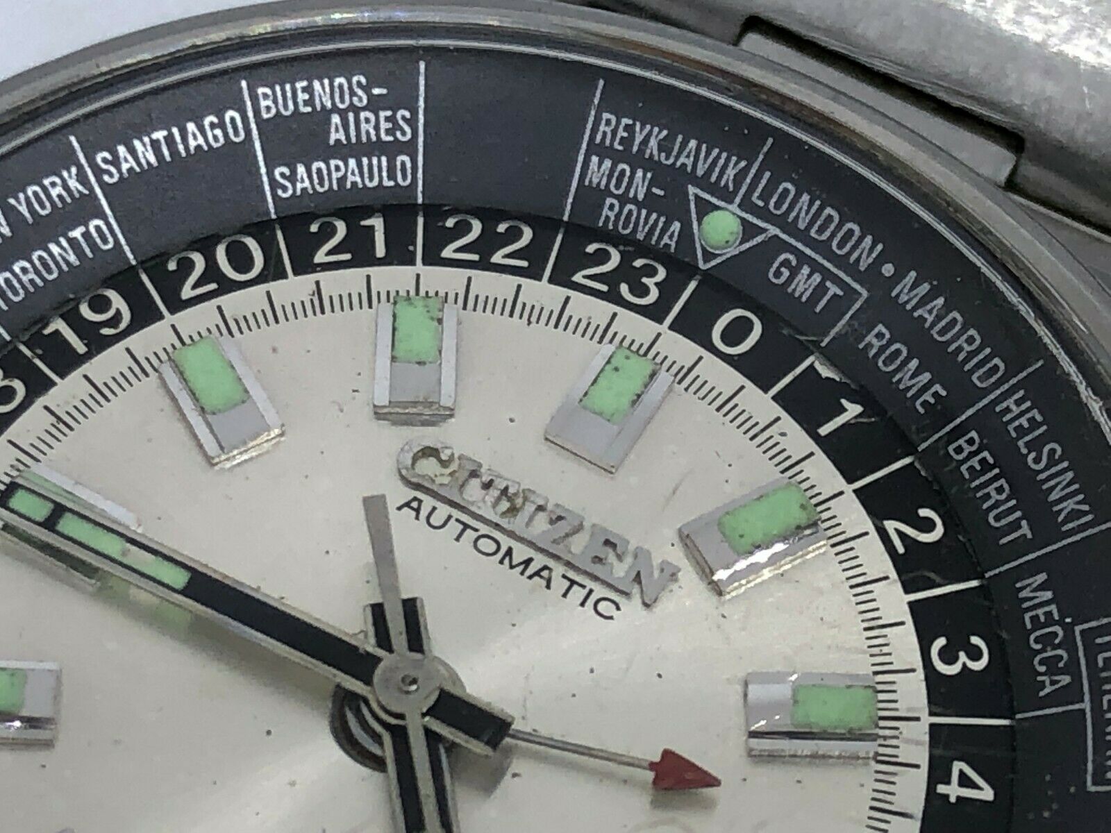 Vintage Citizen Automatic World Timer GMT 68-0516 Rare Vintage Citizen Automatic World Timer GMT 68-0516 Rare