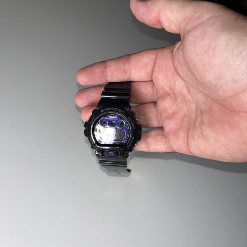 Casio G-SHOCK 3230 Men's DW-6900MF RARE BLACK/PURPLE Watch Great