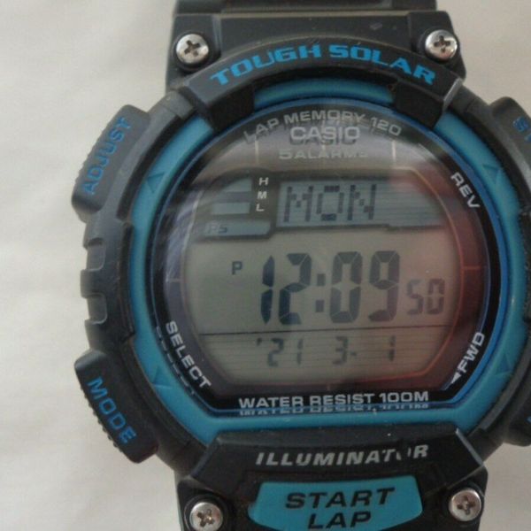 Mens Casio Tough Solar 5 Alarms Watch Watchcharts 1083