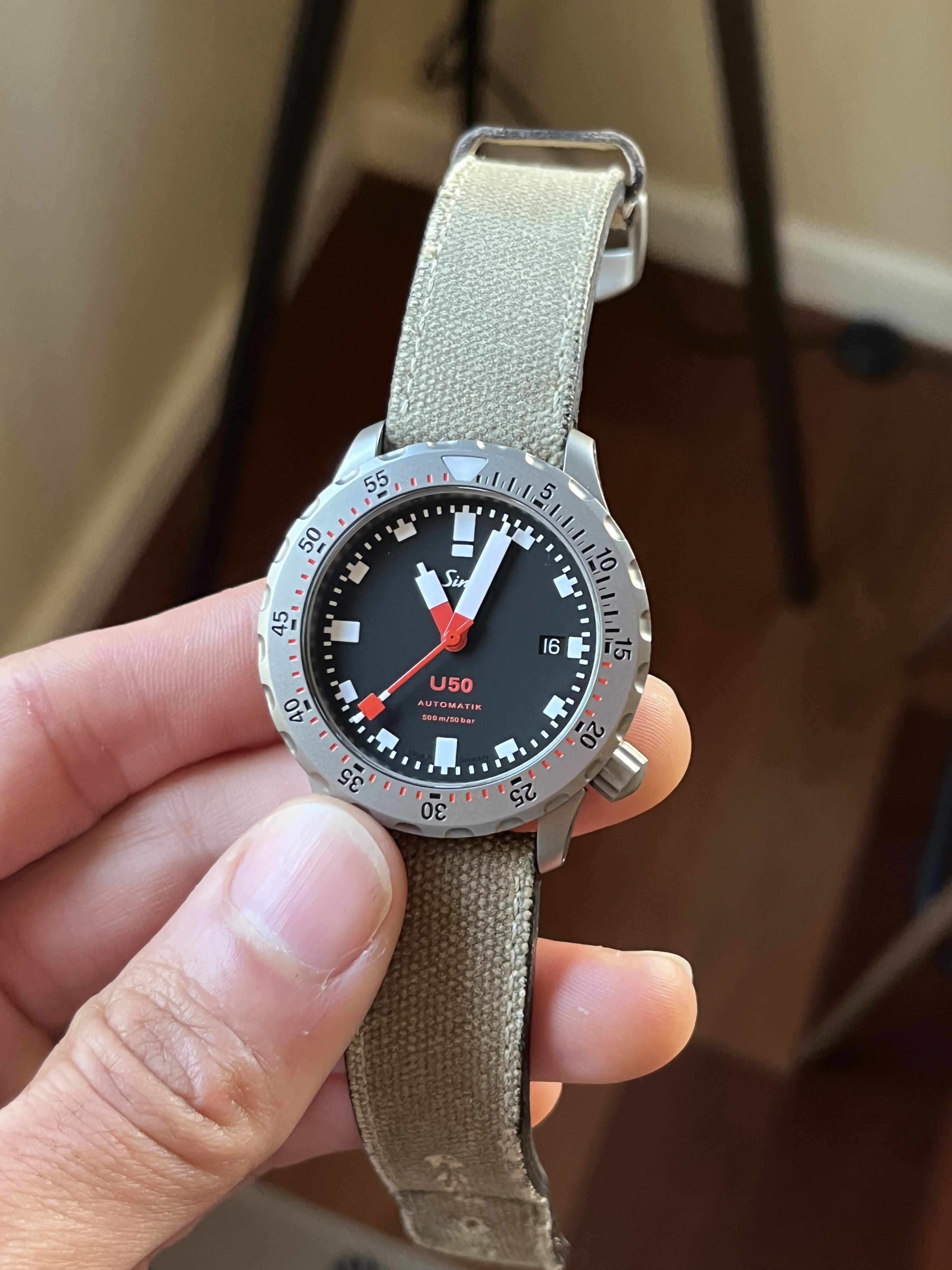 Sinn u1 rubber on sale strap