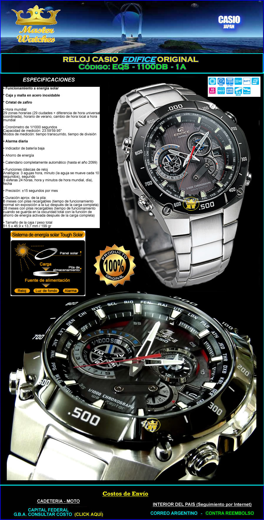 Casio edifice eqs online 1100