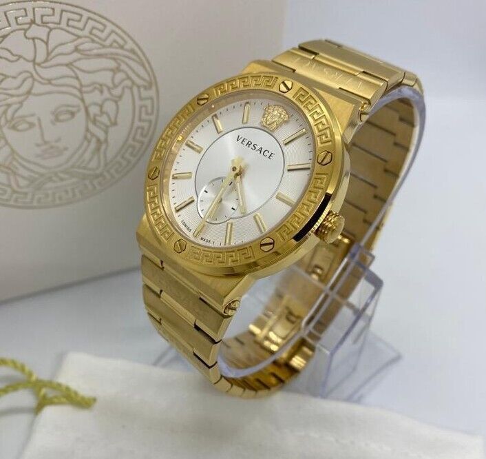 Versace Watch Greca Logo Small Seconds Gold VEVI00520 – Watches