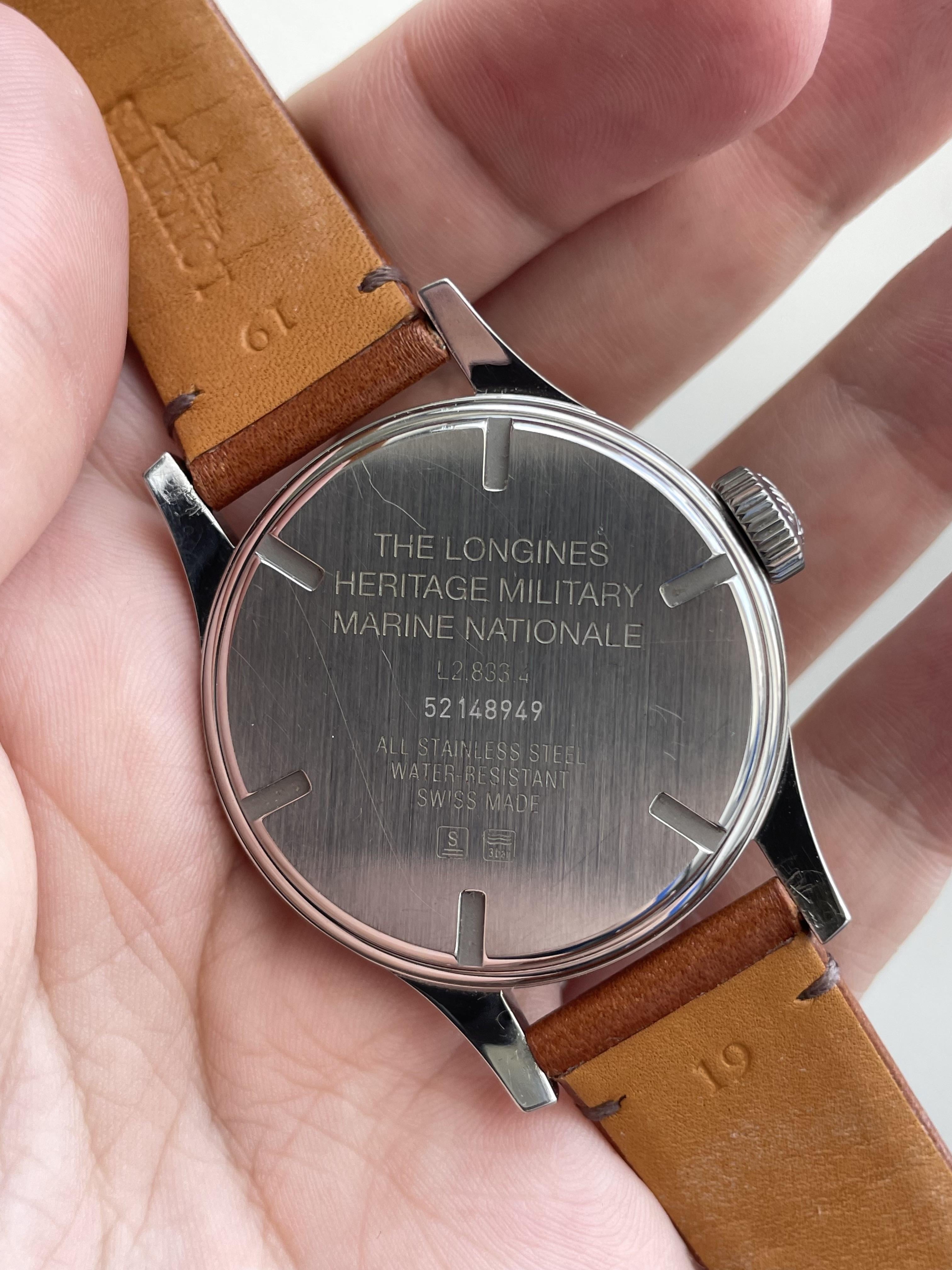 Longines Watches L28334932 Longines Heritage Military Marine