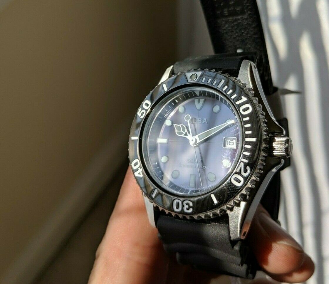 SEIKO solar movement diver ALBA AEFD530 Solar 200m Divers Men's