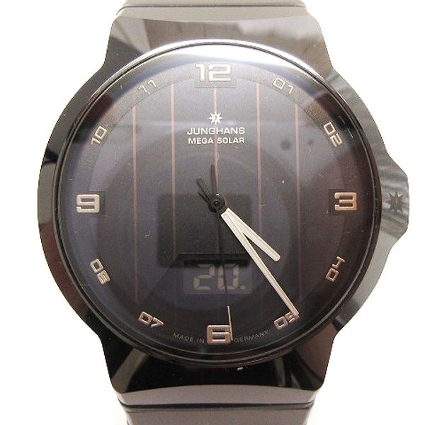 [Used] JUNGHANS Junghans watch radio solar date 018 1132 44 black black