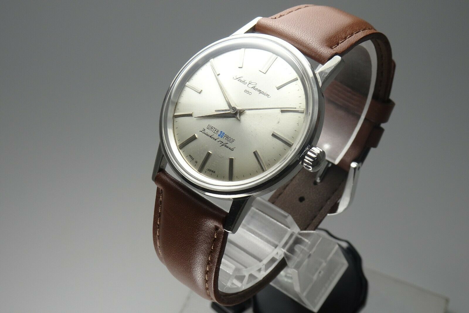 Vintage 1963 JAPAN SEIKO CHAMPION 850 85898 17Jewels Hand winding