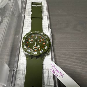 SWATCH IRONY CHRONOGRAPH, RETROGRADE, YRS400G DARK STEEL, sehr gut