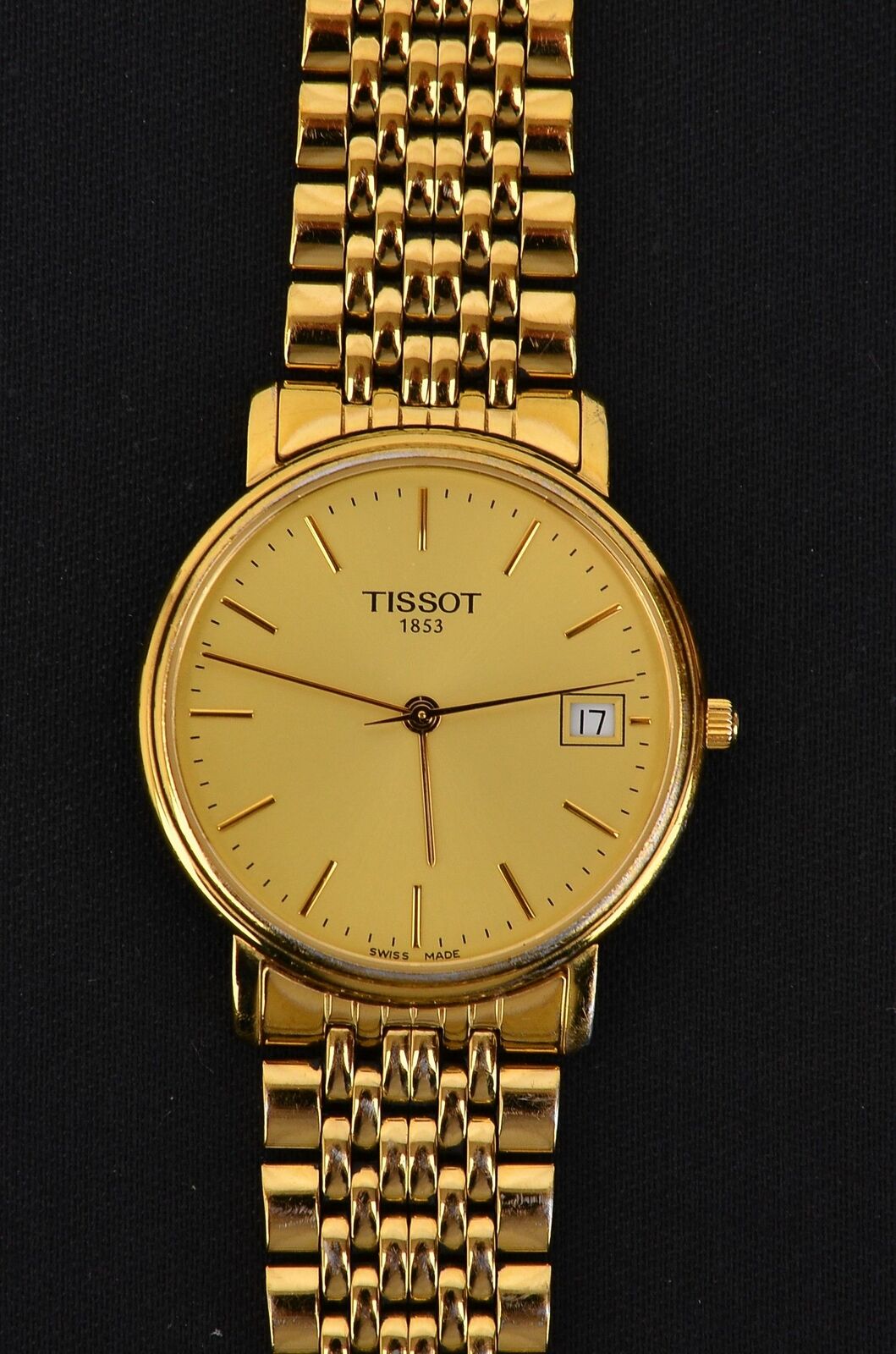 Tissot T870/970 men's gold-plated luxury Swiss quartz watch