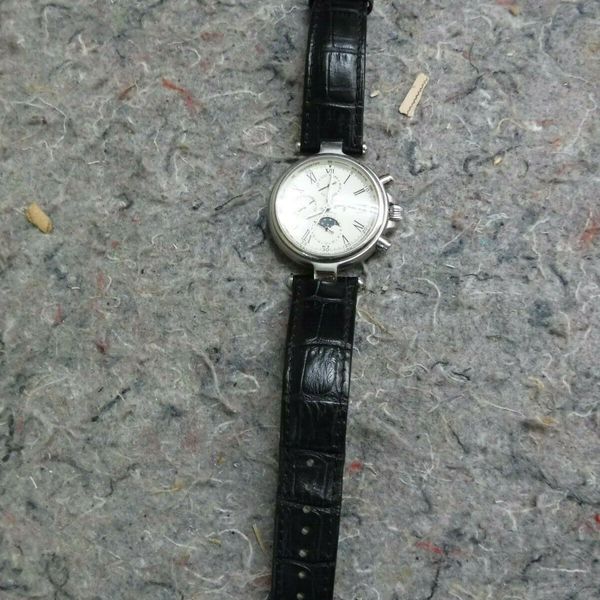 Glockenspiel Automatic 22 Jewel Black Leather Band Wrist WatchWorks