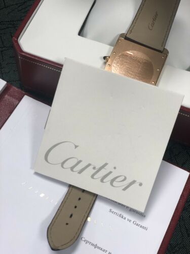 Cartier Tank Louis XL 18k Rose Gold Manual Winding Watch W1560017 For Sale  at 1stDibs