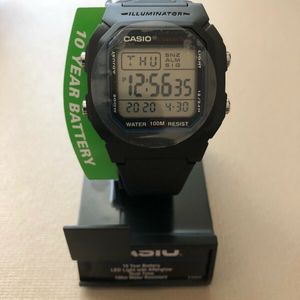 Casio Men S Classic Sports Digital Watch With Black Band Model W800h 1av Watchcharts
