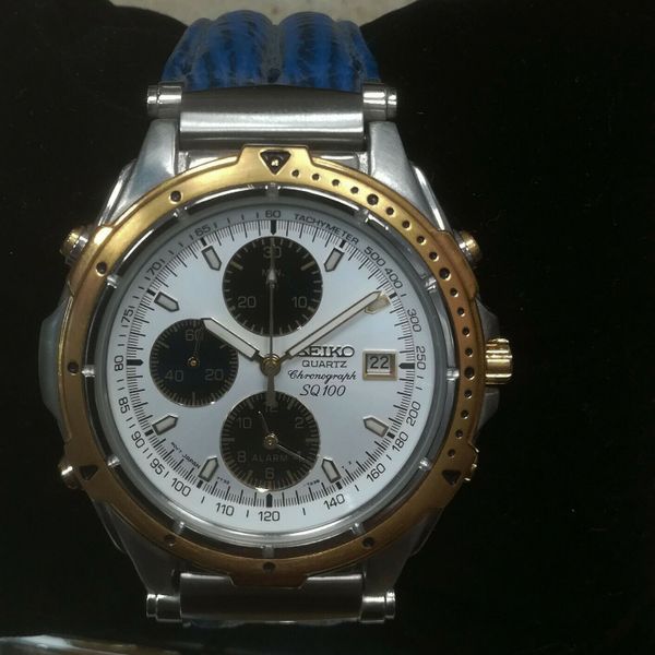 Seiko 7T32-7C40 Chronograph Alarm Watch SQ100 Vintage | WatchCharts