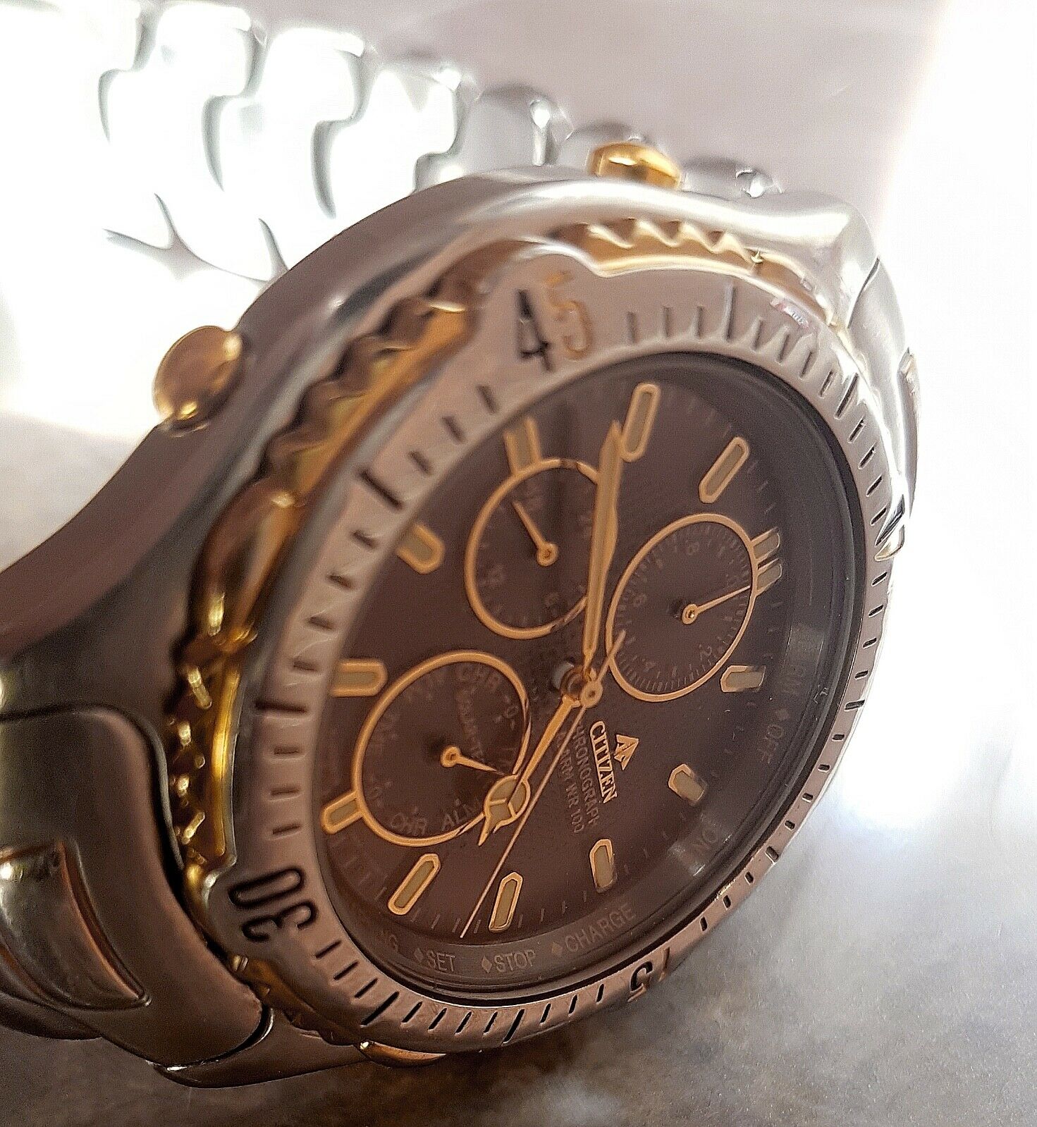 CITIZEN Eco-Drive (Solar) Alarm Chronograph 100m (Japan, 0850