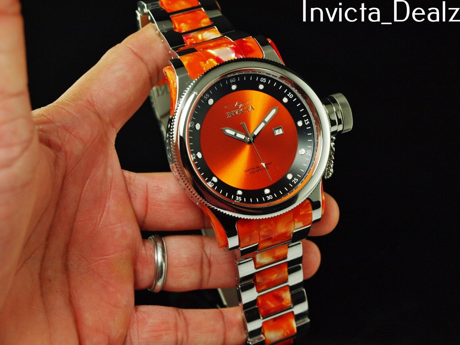 Rare invicta Men's 52mm Russian Diver Remix Swiss 515 Ronda SS