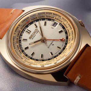 Seiko World Time /60026M Plating (YGP) 1972 [Used] [Vintage]  [Unpolished] [Men's] | WatchCharts