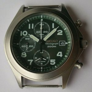 SEIKO 7T62-0AH0 200m Military Style Alarm Chronograph FWO | WatchCharts