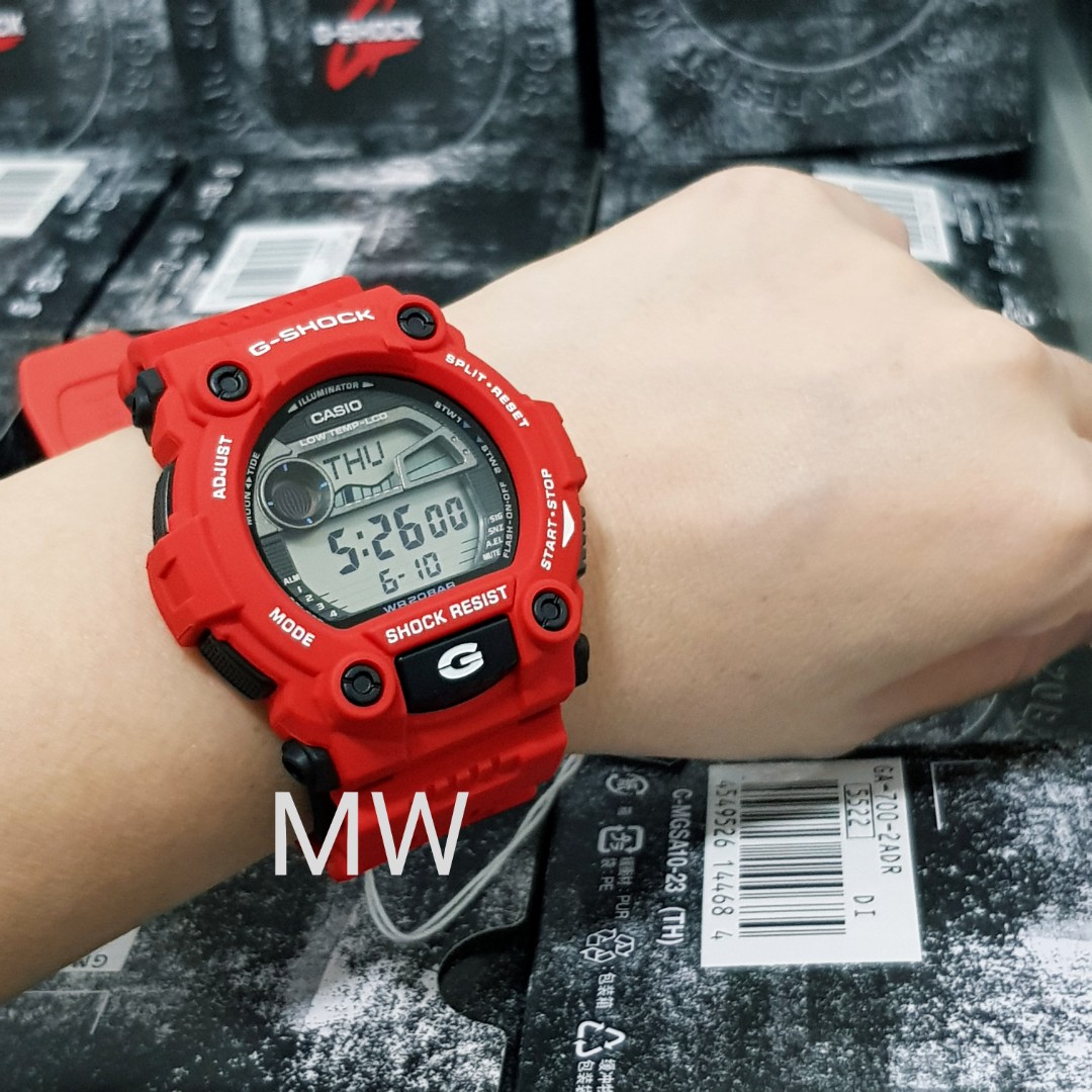 Original Casio g shock red mat moto merah men s watch jam g7900 g