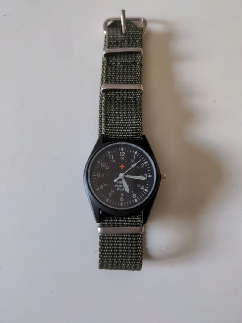 Head porter all deals black military watch