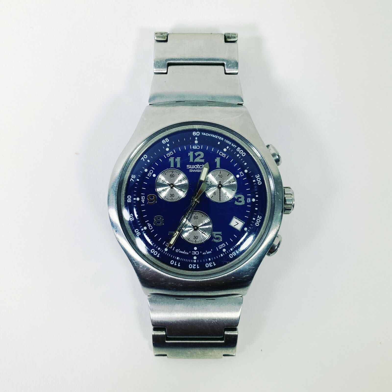 ⚓️ Rare Swatch Sea Pride YOS402G Irony Chronograph Watch 2005 w