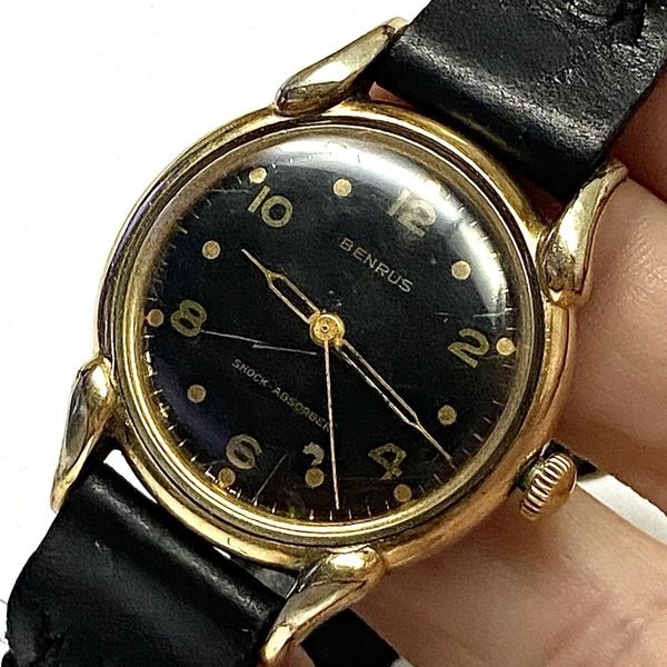 Montre Vintage Benrus Femme 10K RGP - Bracelet Flexible Argent, Remontage Automatique