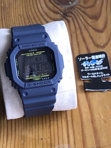 G-Shock 'MEN IN NAVY BLUE' GW-M5610 Rare Blue Square Yellow DW