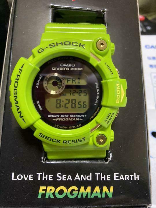 Casio G-SHOCK Frogman GW-200F-3JR Lime Green Limited Good