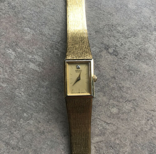 SEIKO セイコー 1E20-0510 ゴールド ゴールド ヴィンテージ Nice Vintage Seiko 1E20-5109 Lady Gold Tone Analog Quartz Watch
