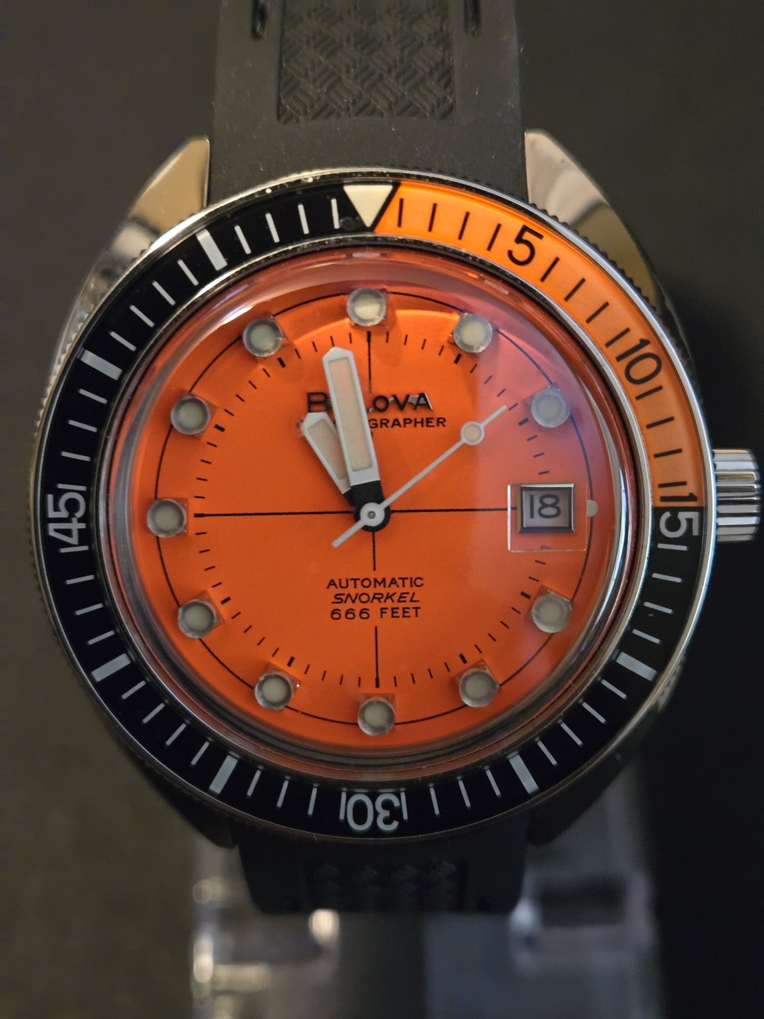 Bulova devil diver orange for sale best sale