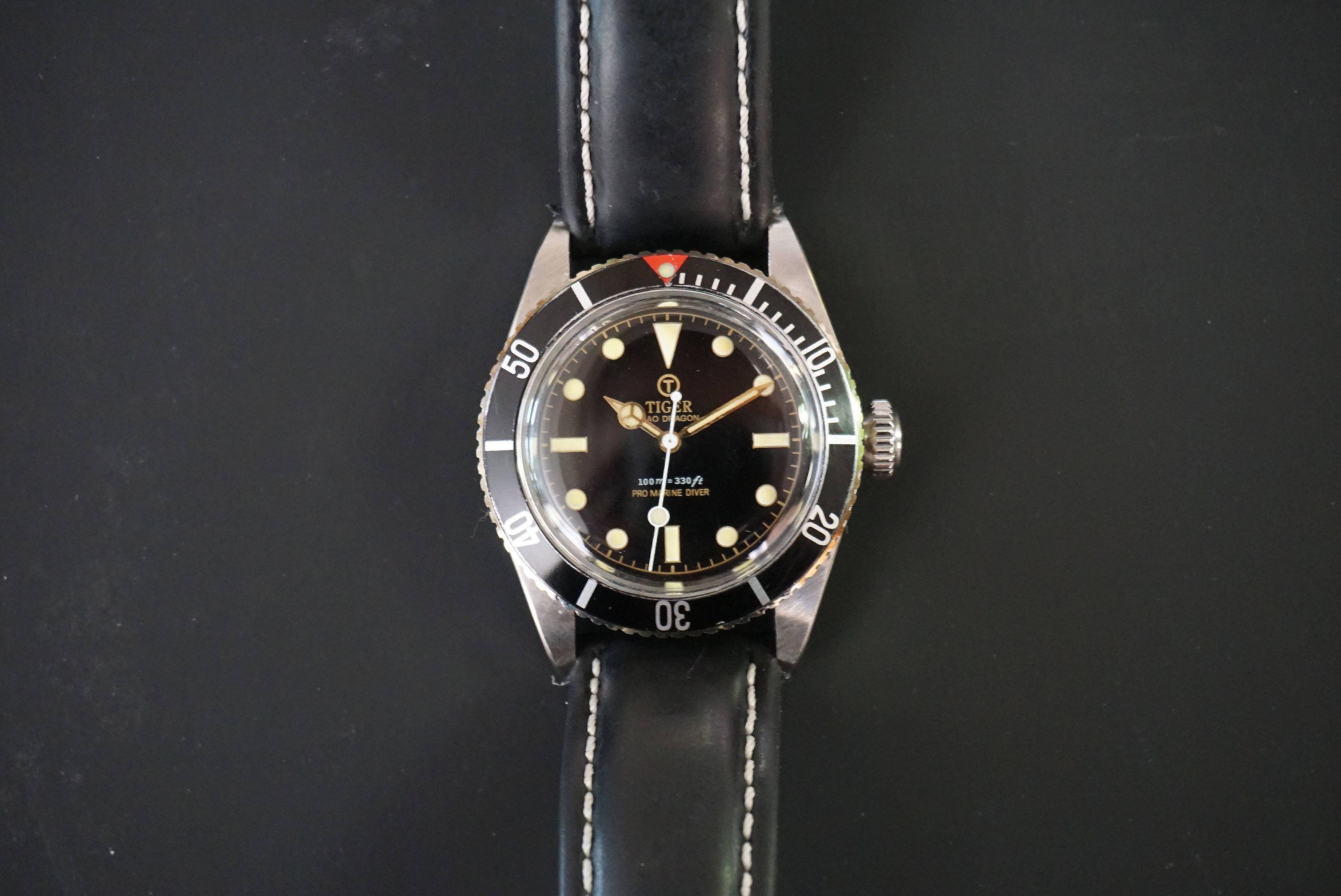 WTS] Modded Tiger Concept Rolex Submariner 6538 Big Crown Homage