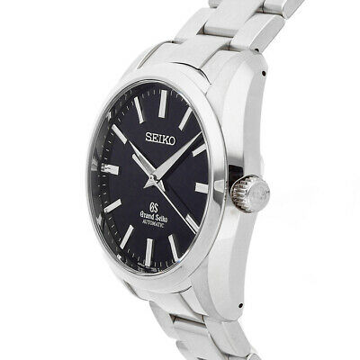 Grand Seiko Steel Auto 42mm Black Dial Bracelet Mens Watch Sbgr101 Watchcharts